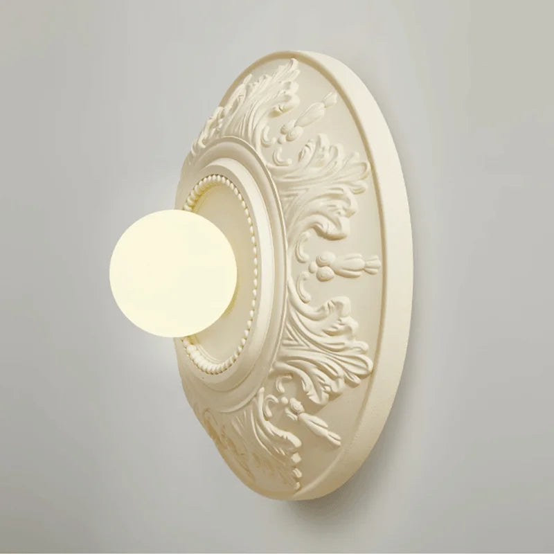 Lampe Vintage Ronde Blanche - Éclairage Rétro pour Intérieurs Sophistiqués