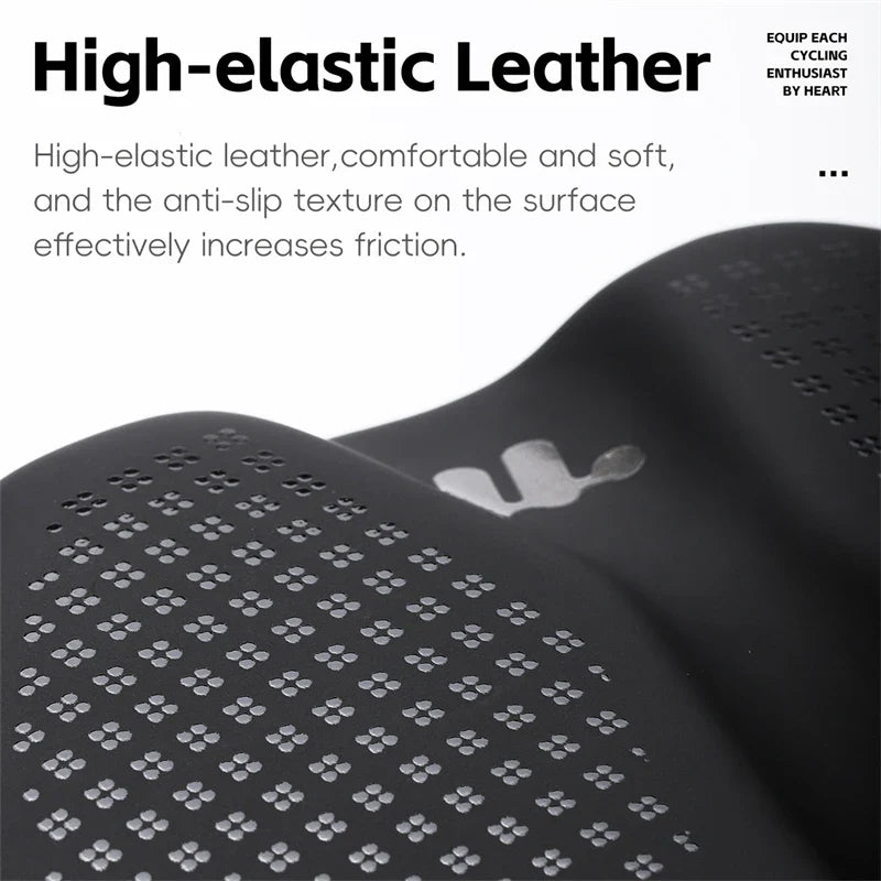 Selle de Vélo Antichoc Confortable - Coussin en Cuir Antidérapant et Léger