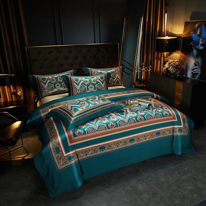 Ensemble de Couette en Coton Égyptien - Luxe et Confort pour un Sommeil Élégant