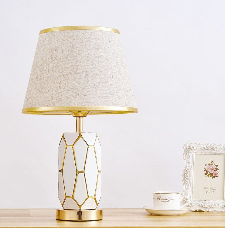 Lampe de Bureau en Céramique Rétro - Élégance et Ambiance Nostalgique
