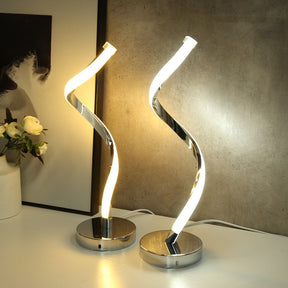 Lampe de Bureau LED Spiral - Design Élégant et Économe en Énergie
