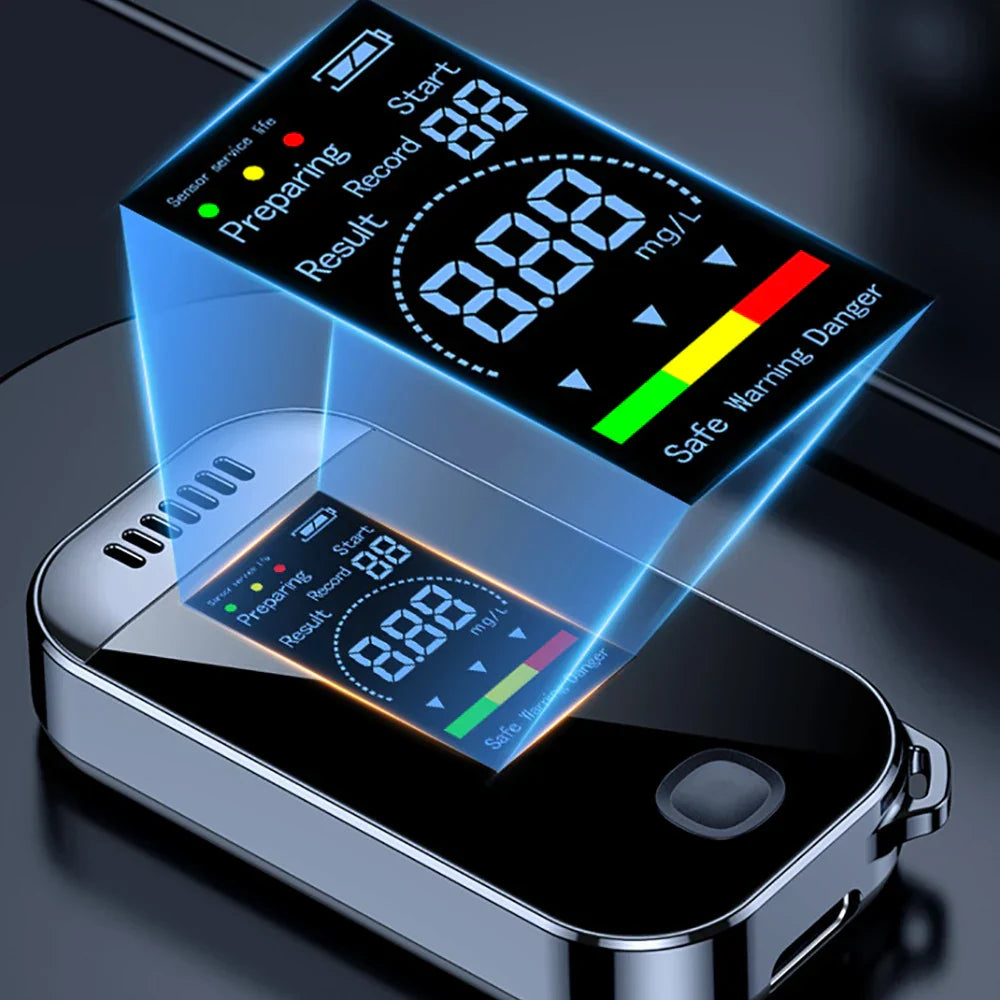 Testeur d'Alcool Numérique Compact - Mesures Précises et Écran LCD