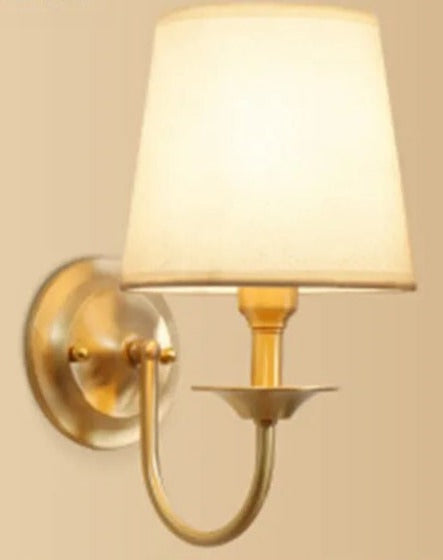 Lampe Murale Vintage Dorée - Éclairage Chaleureux et Élégant