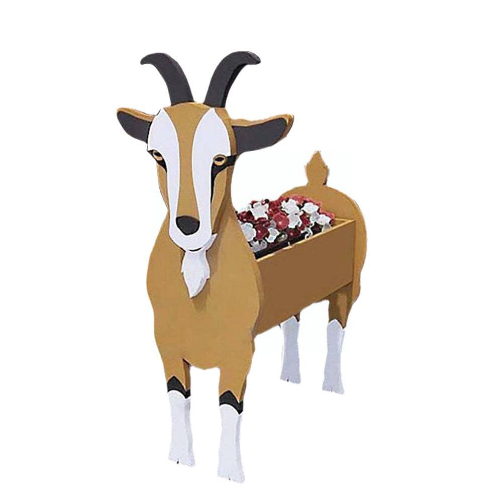 Pot de Fleurs Animal de Ferme - PVC Durable et Résistant aux Intempéries