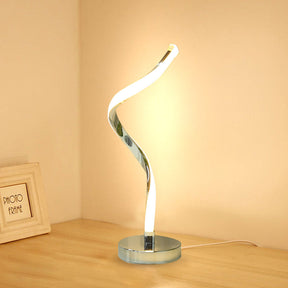 Lampe de Bureau LED Spiral - Design Élégant et Économe en Énergie