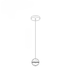 Luminaire Suspendu en Cristal - Éclairage Élégant et Réglable