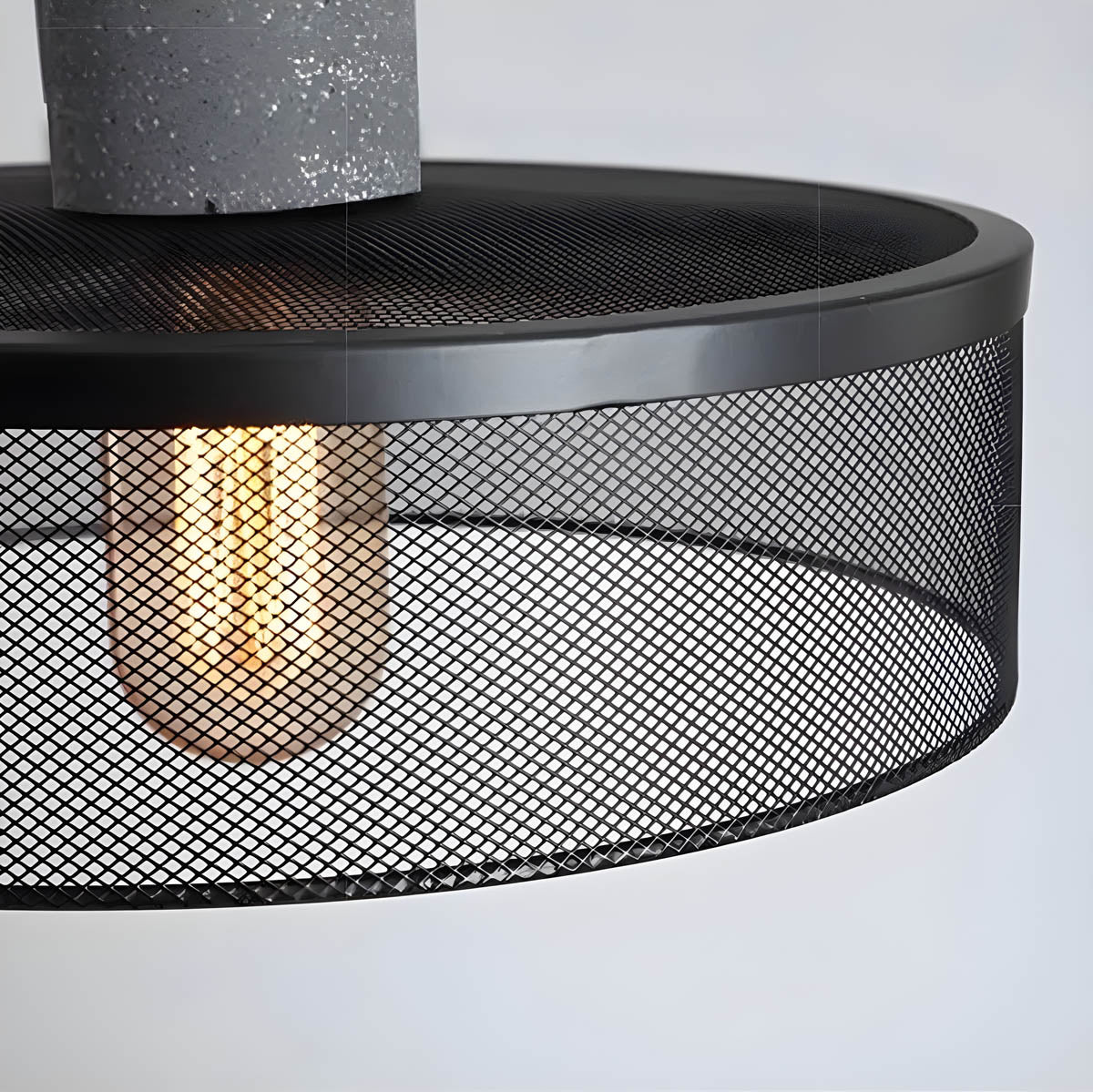 Lampe Suspendue Industrielle en Béton - Design Unique et Éclairage LED Efficace