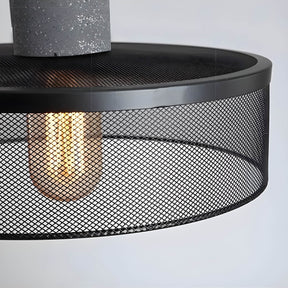 Lampe Suspendue Industrielle en Béton - Design Unique et Éclairage LED Efficace