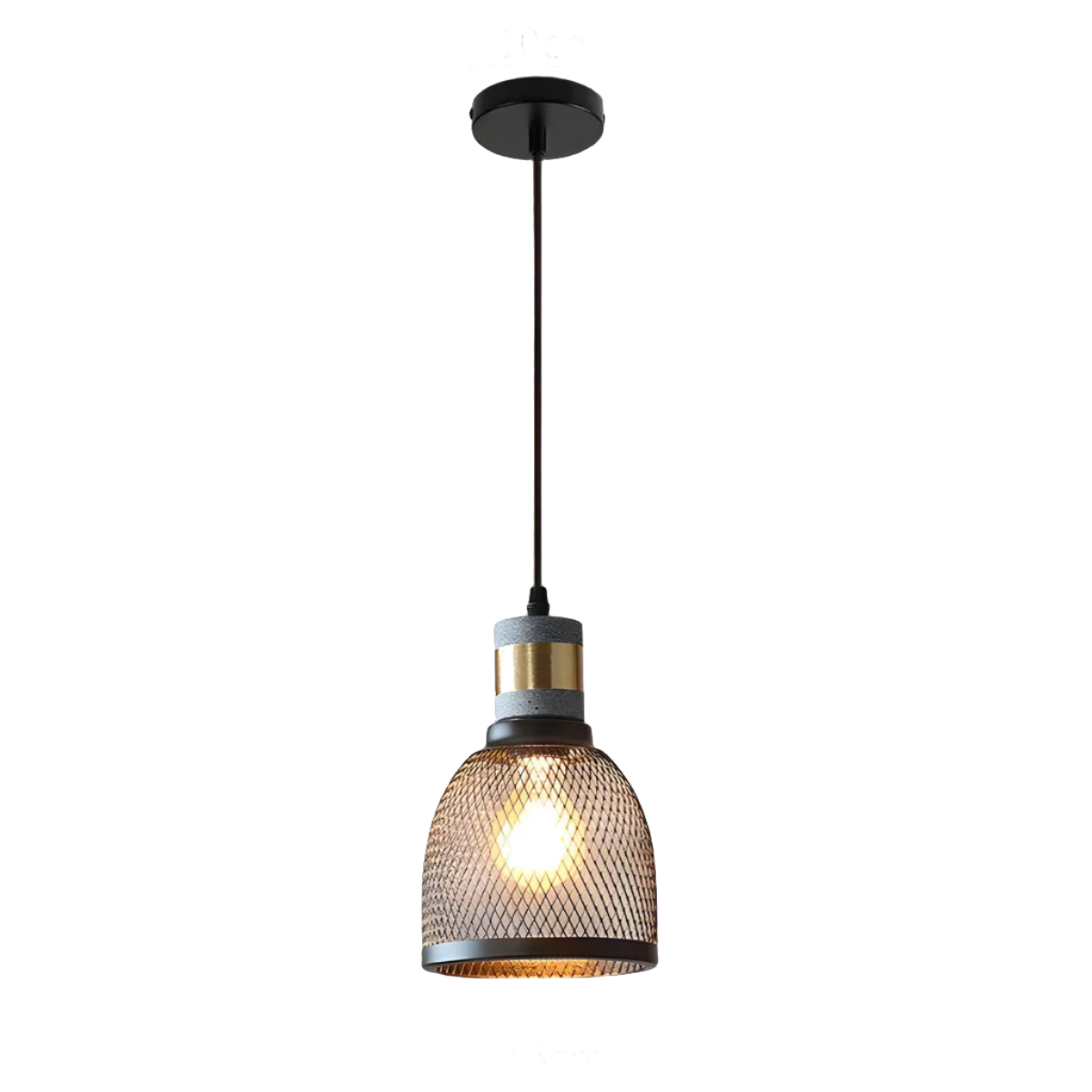 Lampe Suspendue Industrielle en Béton - Design Unique et Éclairage LED Efficace