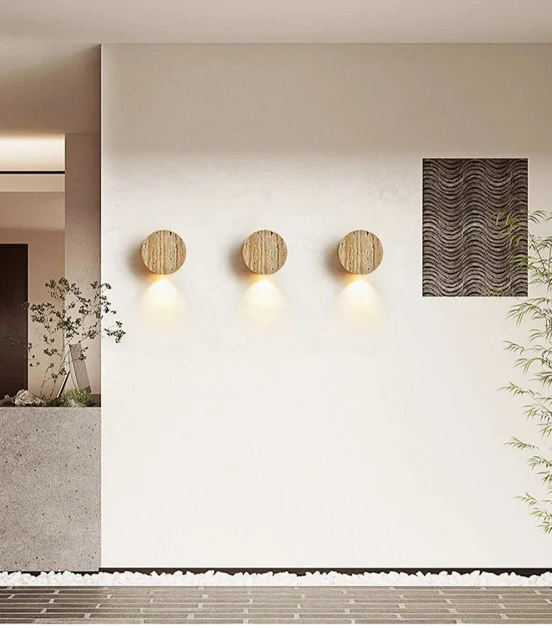 Applique Murale en Marbre - Éclairage LED Luxueux et Durable