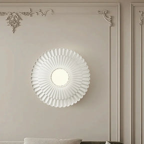 Applique Murale Ronde en Résine - Éclairage Élégant et Énergétiquement Efficace