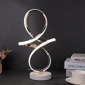 Lampe de Table LED Spirale - Design Futuriste et Énergétiquement Efficace