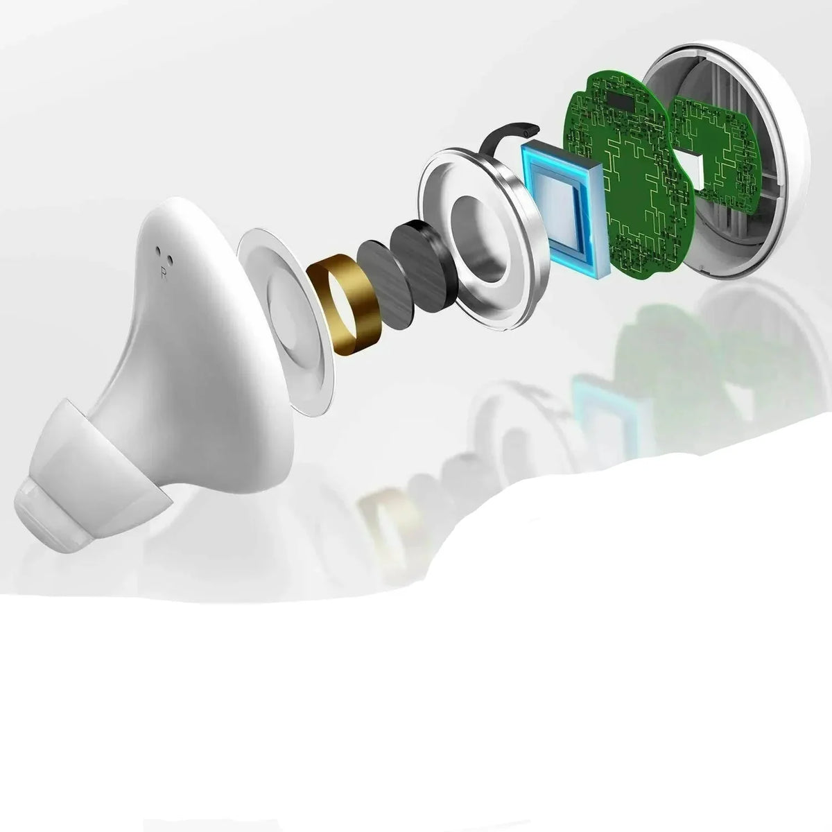 Appareils Auditifs Bluetooth Rechargeables - Contrôle par Application et Design Compact