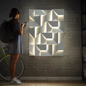 Lampe Murale 3D Économique - Éclairage Élégant et Durable