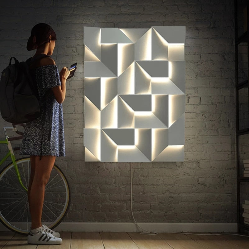 Lampe Murale 3D Économique - Éclairage Élégant et Durable