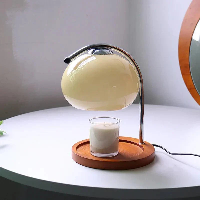 Lampe d'ambiance en Verre Élégant - Charme Vintage et Éclairage Apaisant