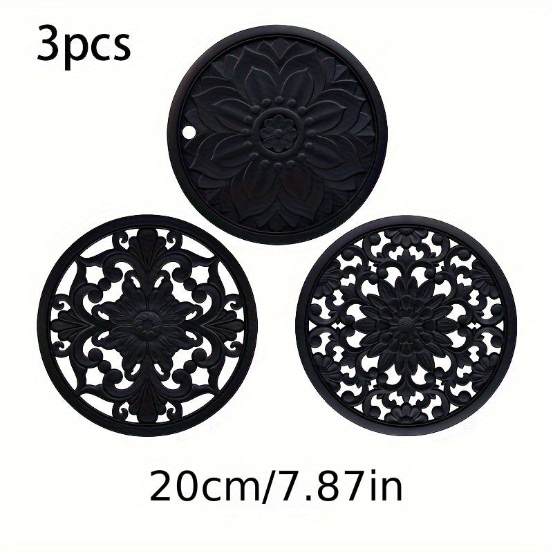 Tapis Résistant à la Chaleur en Silicone - Protection Élégante pour Surfaces Sensibles