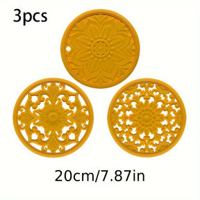 Tapis Résistant à la Chaleur en Silicone - Protection Élégante pour Surfaces Sensibles