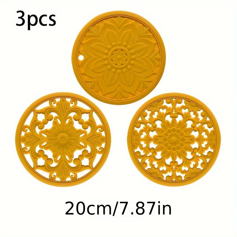 Tapis Résistant à la Chaleur en Silicone - Protection Élégante pour Surfaces Sensibles