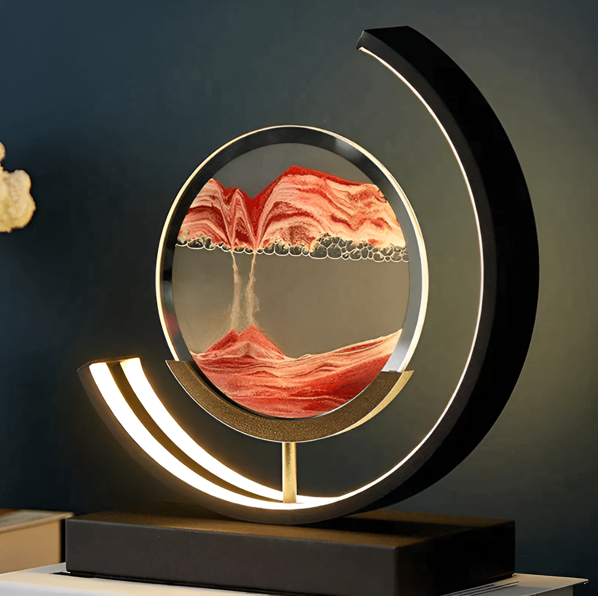 Lampe à Sable Dimmable Télécommandée - Éclairage Ambiance Apaisant et Unique