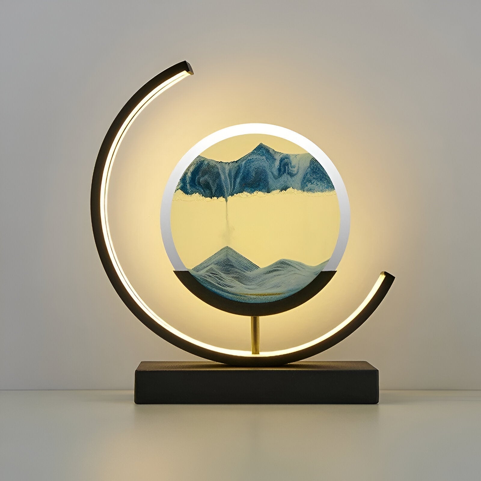 Lampe à Sable Dimmable Télécommandée - Éclairage Ambiance Apaisant et Unique