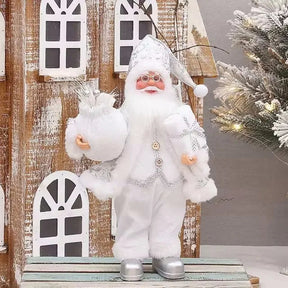Décoration de Noël Luxe avec Sac Cadeau - Père Noël Festif et Polyvalent
