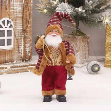 Décoration de Noël Luxe avec Sac Cadeau - Père Noël Festif et Polyvalent