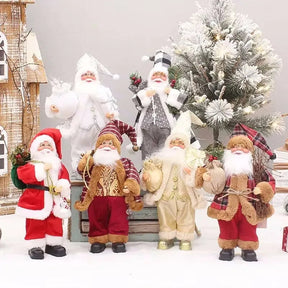 Décoration de Noël Luxe avec Sac Cadeau - Père Noël Festif et Polyvalent
