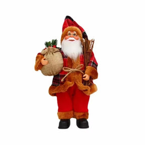 Décoration de Noël Luxe avec Sac Cadeau - Père Noël Festif et Polyvalent