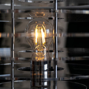 Lampe de Bureau Chrome Moderne - Design Élégant en Métal et Acrylique