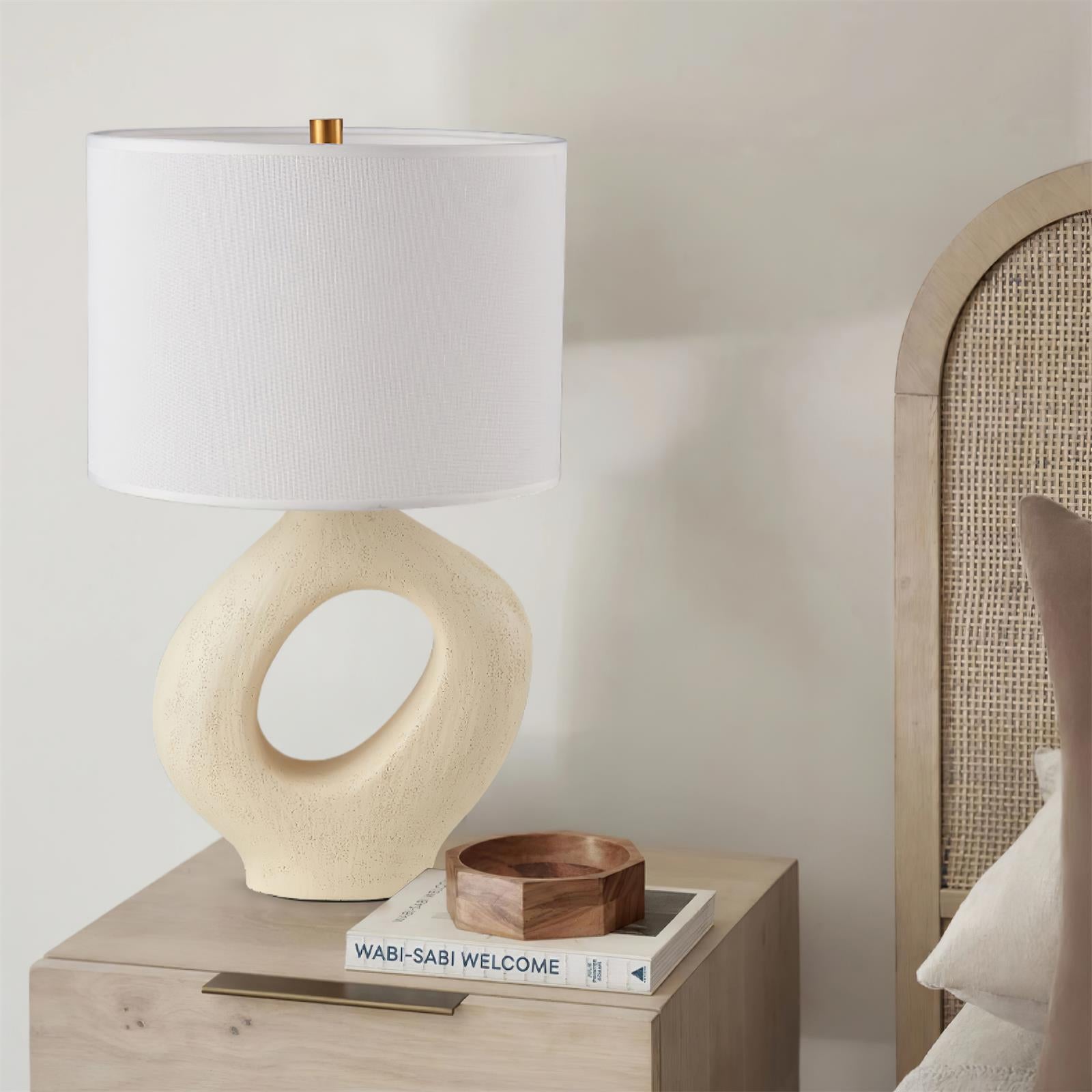 Lampe de Table en Résine - Élégance et Lumière Chaleureuse