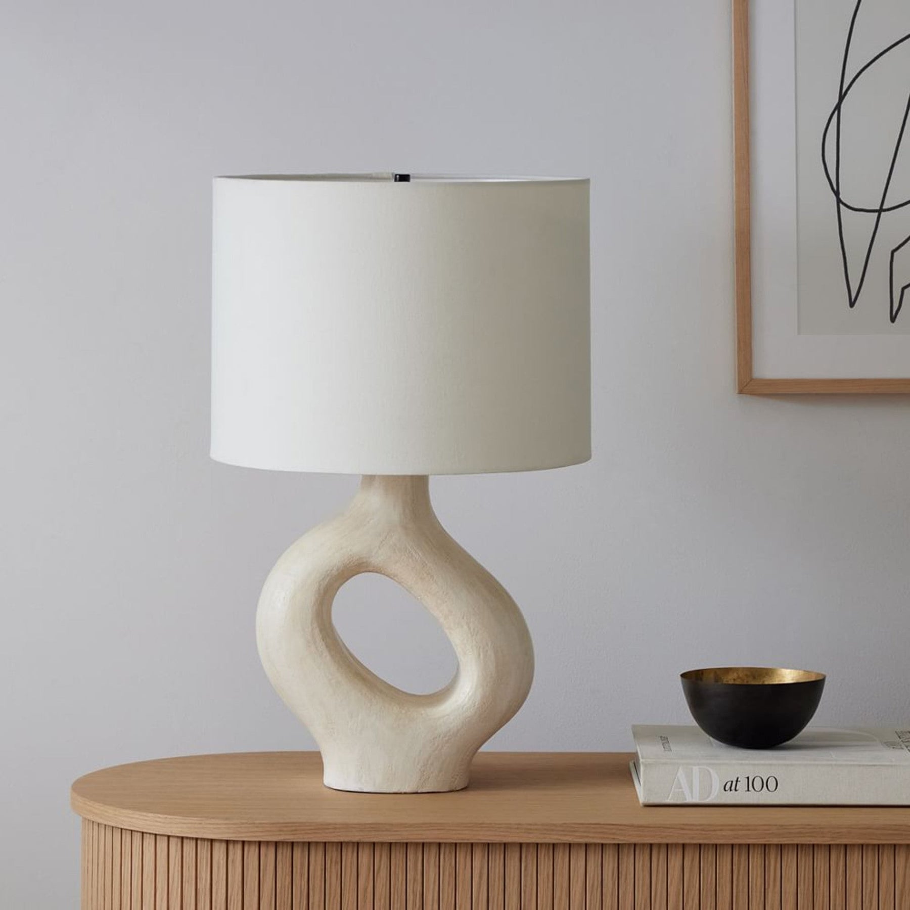 Lampe de Table en Résine - Élégance et Lumière Chaleureuse