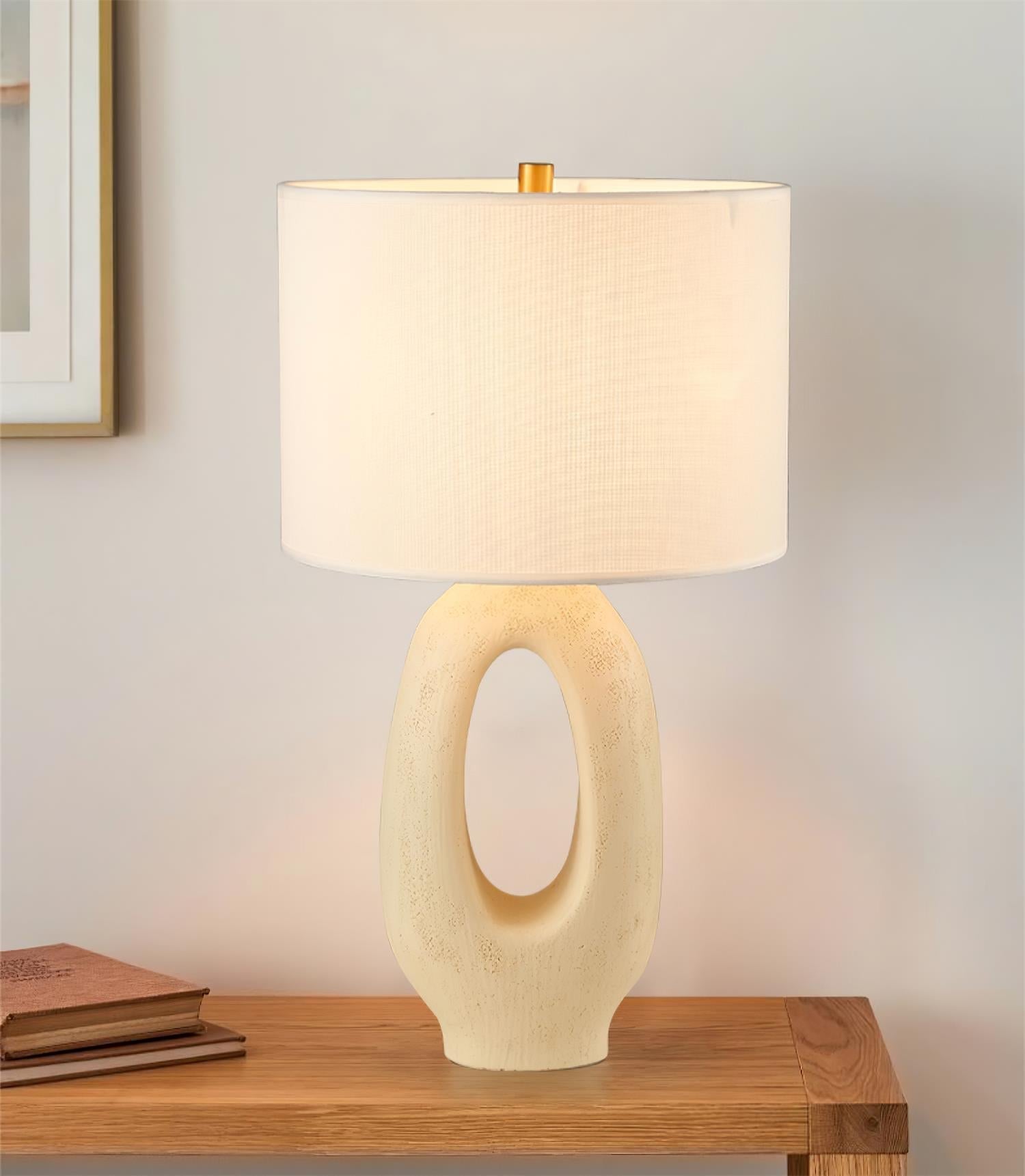 Lampe de Table en Résine - Élégance et Lumière Chaleureuse