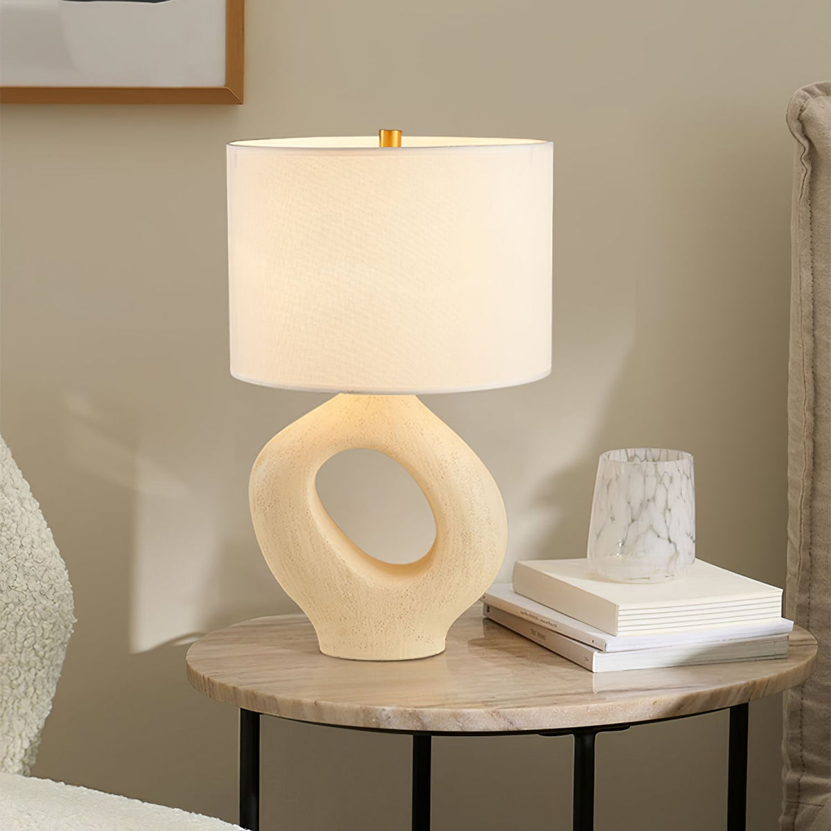 Lampe de Table en Résine - Élégance et Lumière Chaleureuse