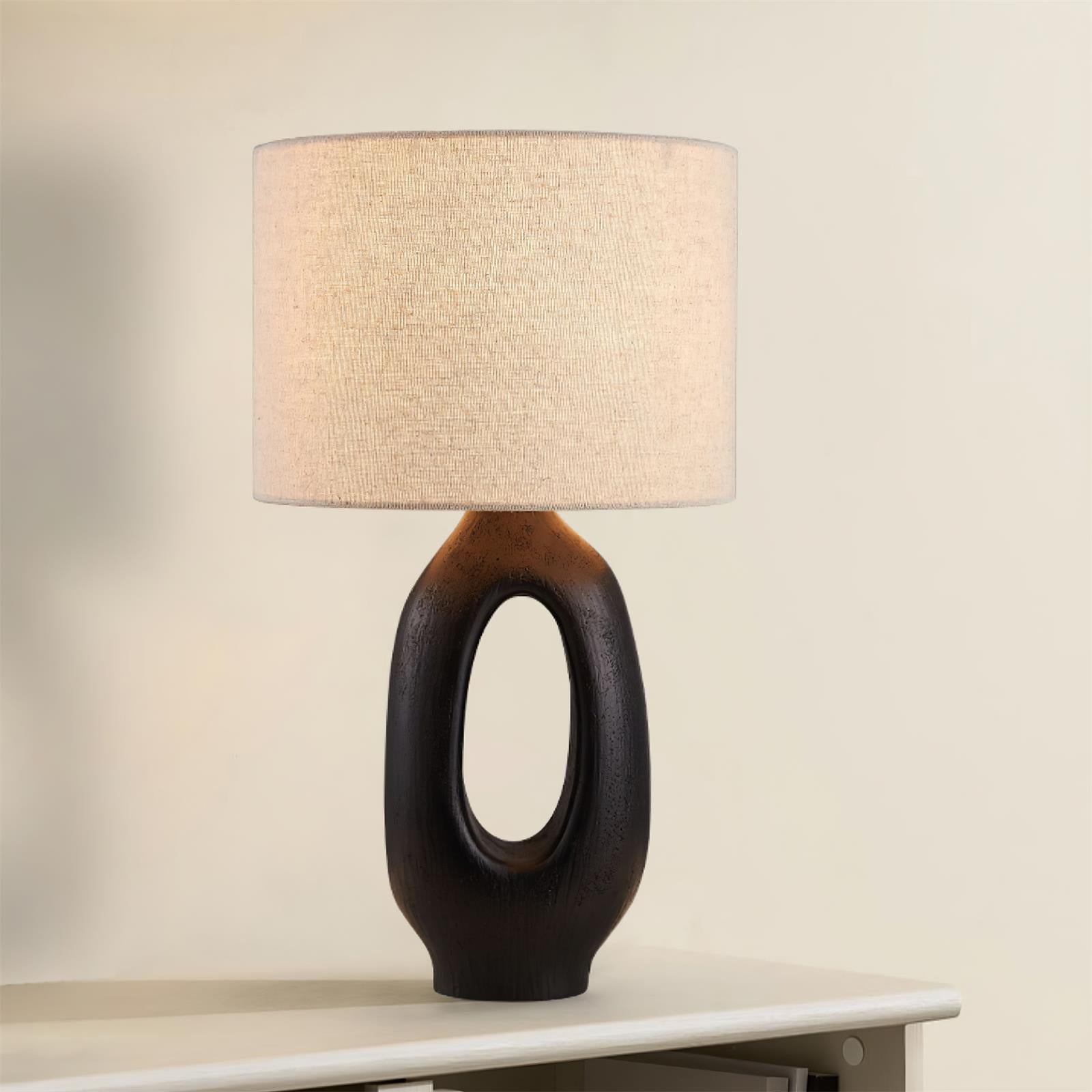 Lampe de Table en Résine - Élégance et Lumière Chaleureuse