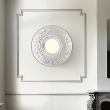Lampe Vintage Ronde Blanche - Éclairage Rétro pour Intérieurs Sophistiqués