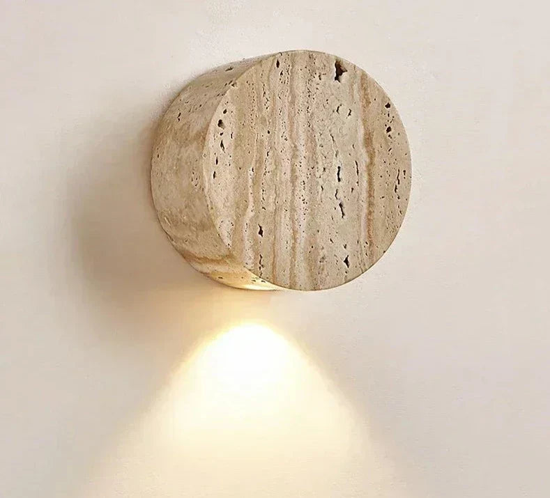 Applique Murale en Marbre - Éclairage LED Luxueux et Durable