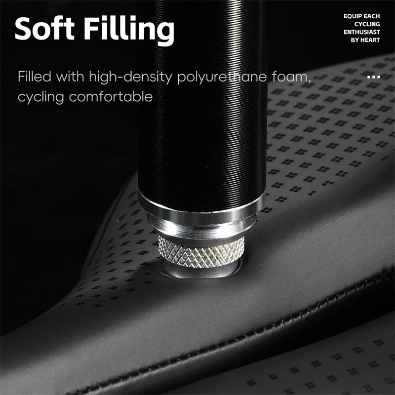 Selle de Vélo Antichoc Confortable - Coussin en Cuir Antidérapant et Léger
