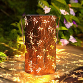Lanterne Solaire Libellule pour Jardin - Éclairage Magique et Atmosphérique