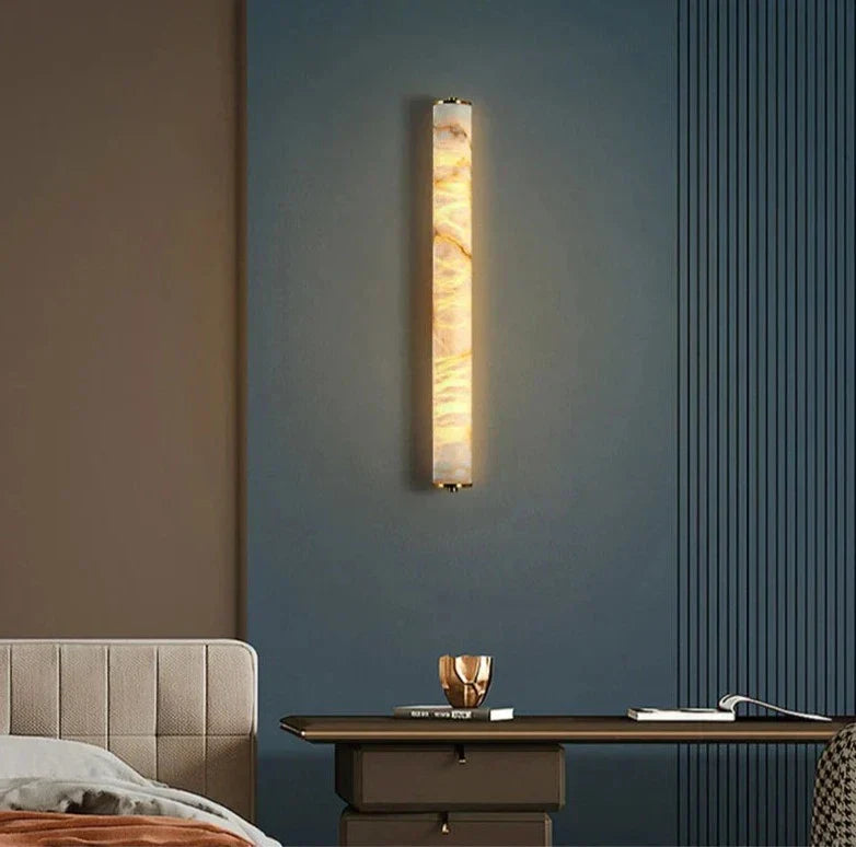 Lampe Murale en Marbre - Élégance Wabi-Sabi et Luxe Durable