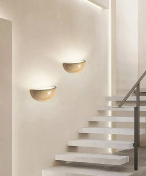 Lampe Murale en Pierre Naturelle - Ambiance Apaisante et Élégante
