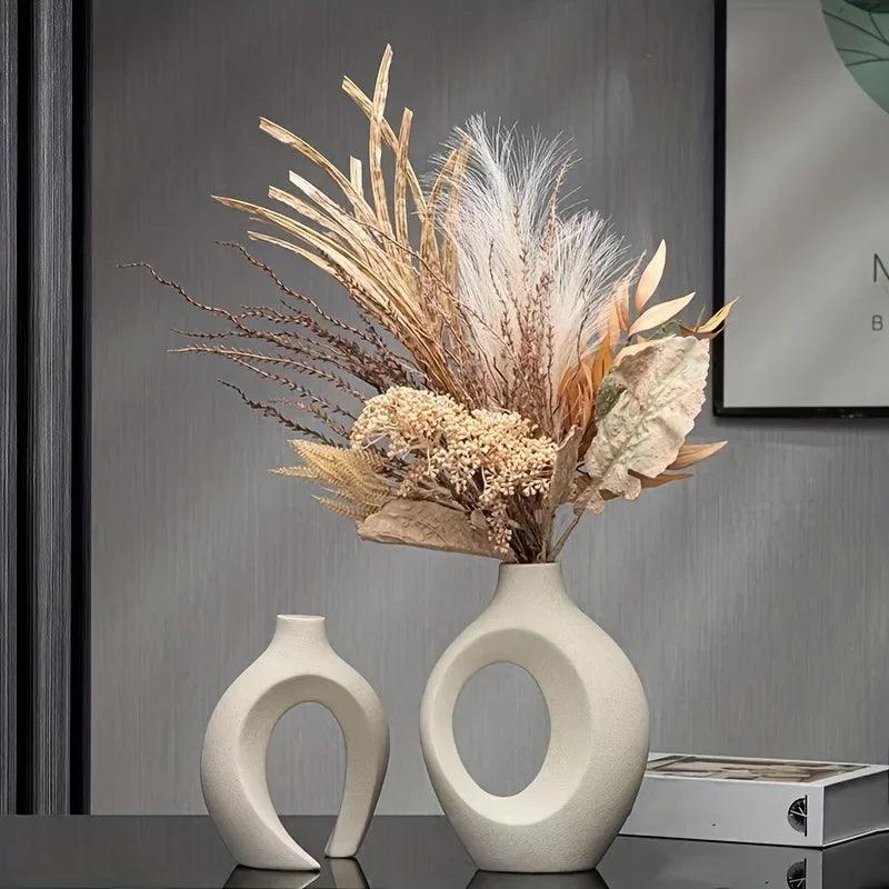 Vases en Céramique Moderne - Ensemble Élégant pour Décoration Intérieure