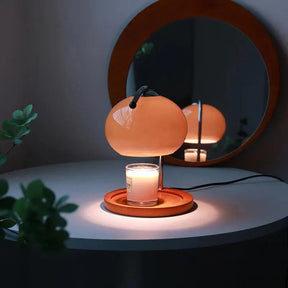 Lampe d'ambiance en Verre Élégant - Charme Vintage et Éclairage Apaisant