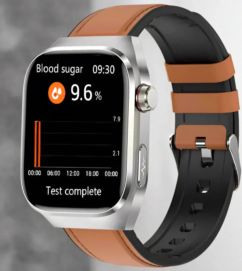 Montre Connectée Santé avec Suivi ECG - Écran AMOLED 2,04 Pouces Étanche
