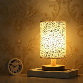 Lampe en Bois Massif Design - Lumière LED Économique et Apaisante