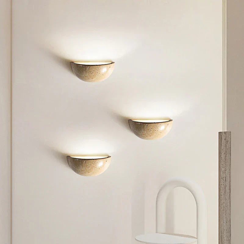 Lampe Murale en Pierre Naturelle - Ambiance Apaisante et Élégante