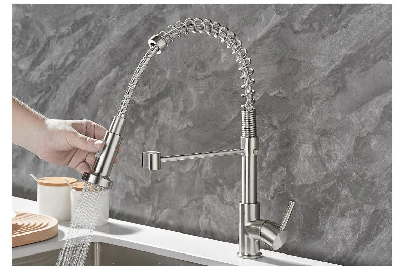 Robinet à Double Sortie pour Cuisine - Design Élégant et Installation Facile