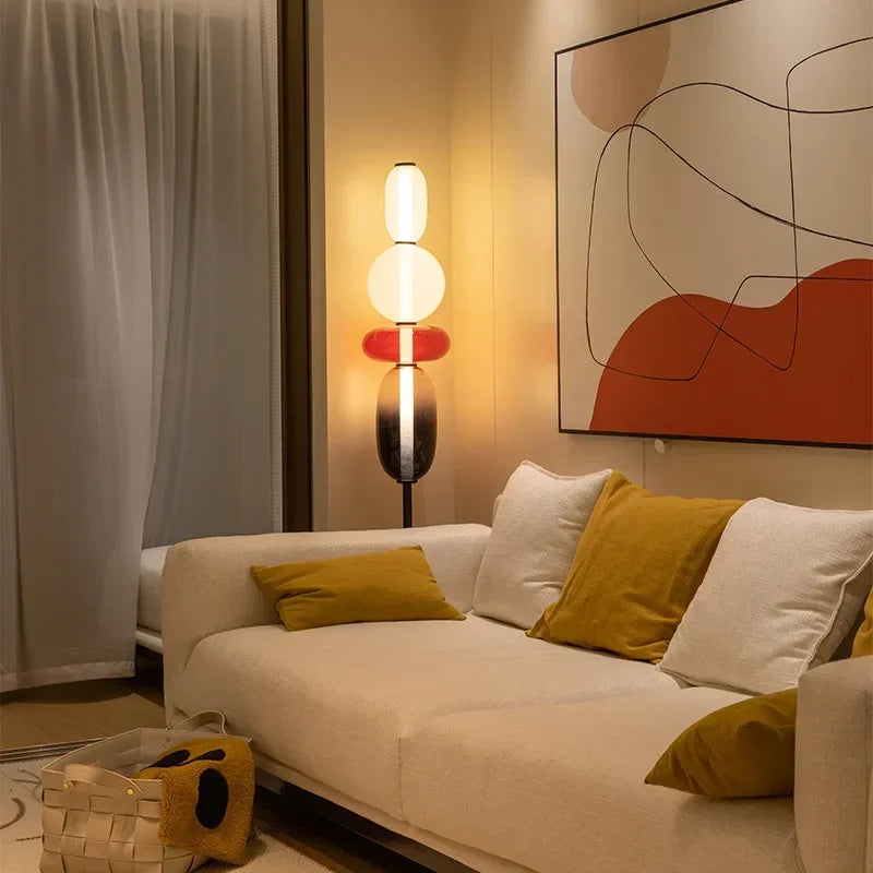 Lampe sur Pied Designer - Éclairage d'Ambiance avec Effets de Couleur