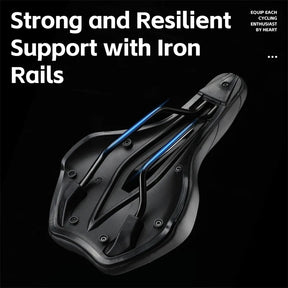 Selle de Vélo Antichoc Confortable - Coussin en Cuir Antidérapant et Léger