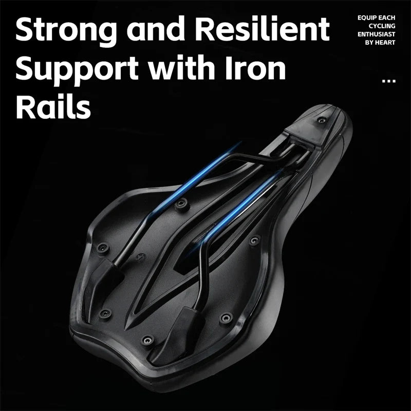 Selle de Vélo Antichoc Confortable - Coussin en Cuir Antidérapant et Léger